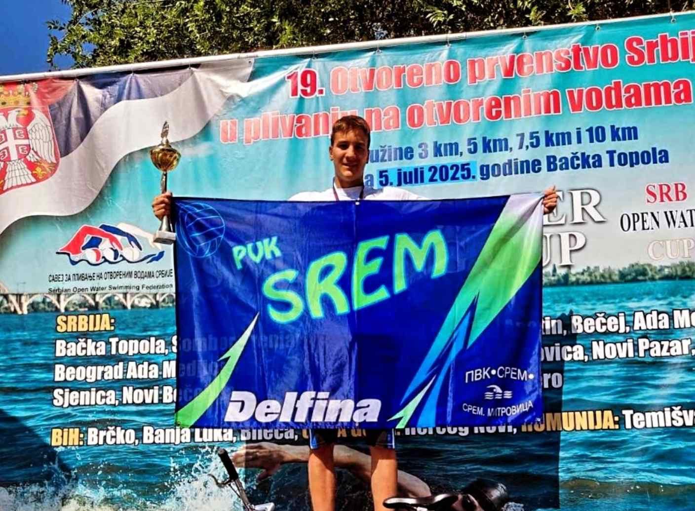 Mateja Vidović apsolutni pobednik 21. Topolskog međunarodnog plivačkog maratona