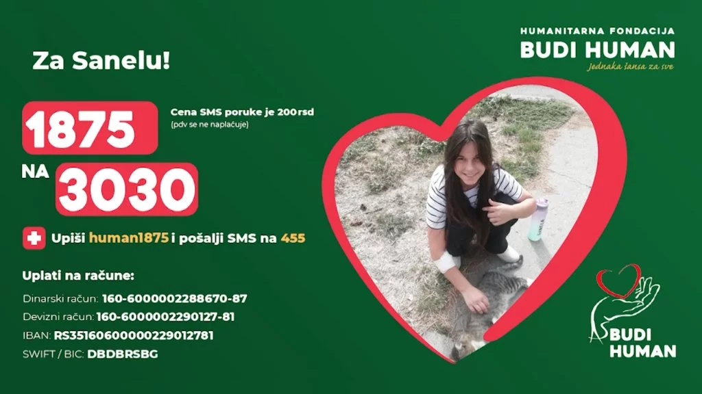 Sanela Sabo putuje na lečenje u Tursku sledeće nedelje