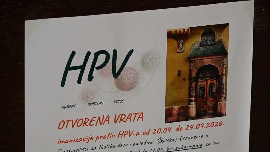 Otvorena vrata imunizacije protiv HPV-a od 20. do 24. aprila