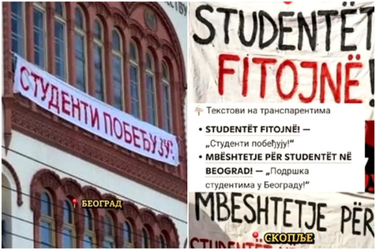 I slogan „Studenti pobeđuju“ uvezen iz Albanije! Posle krvave šake još jedan simbol koji je već viđen u Tirani