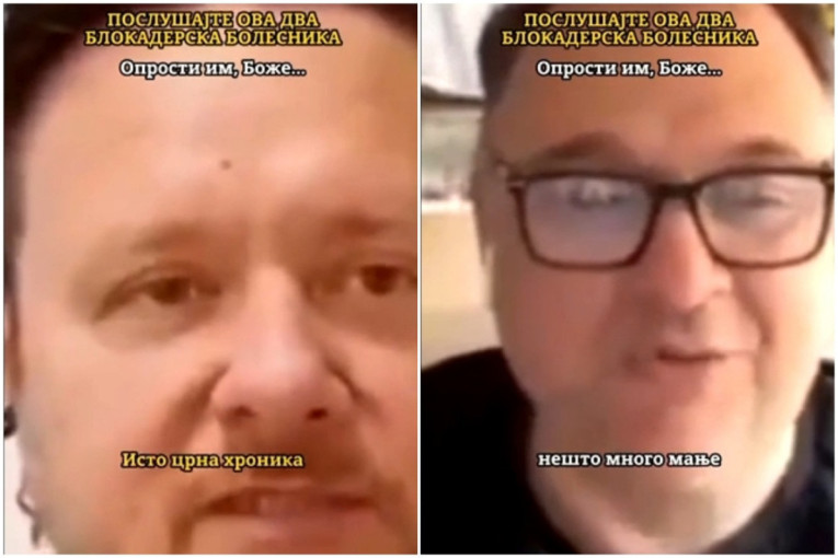 Kulačin i Vodojković vređali vernike, pa kleli Vučića: Blokaderi sa "Nove" bez srama udarili na sve srpsko