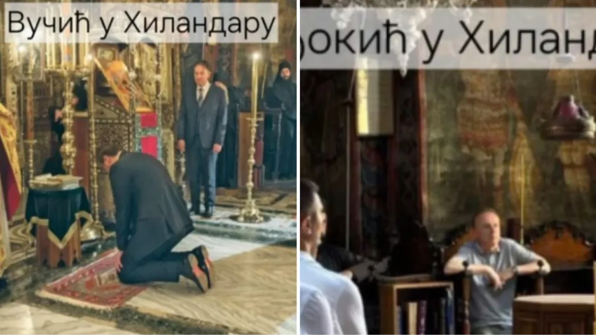 (FOTO) „U Hilandar se ide ponizno, ne sedi se raspojasan“! Lavina komentara zbog Đokićevog nepoštovanja svetinje!