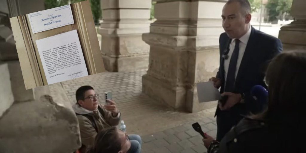 Psovke i uvrede umesto dijaloga! Iva Hromiš, supruga sudije, nasrnula na okupljene ispred Opštine Bečej – primer neprimerenog ponašanja