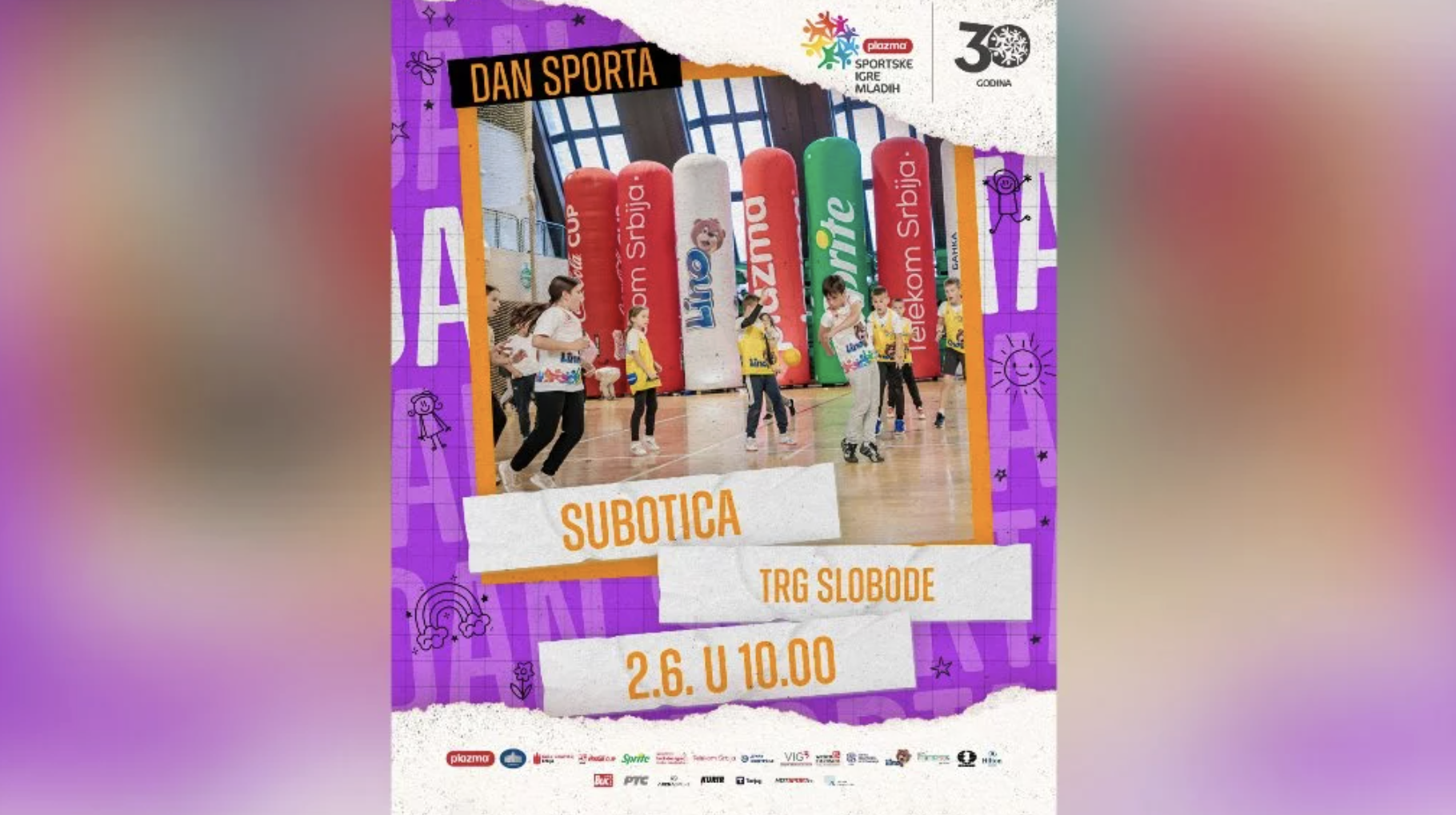 Subotica domaćin „Plazma Sportskih igara mladih – Dana sporta”