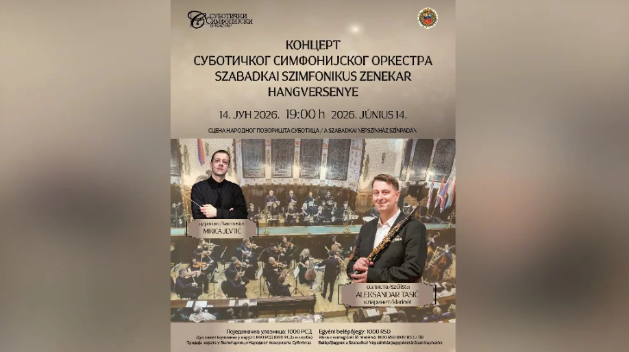Koncert Subotičkog simfonijskog orkestra u nedelju