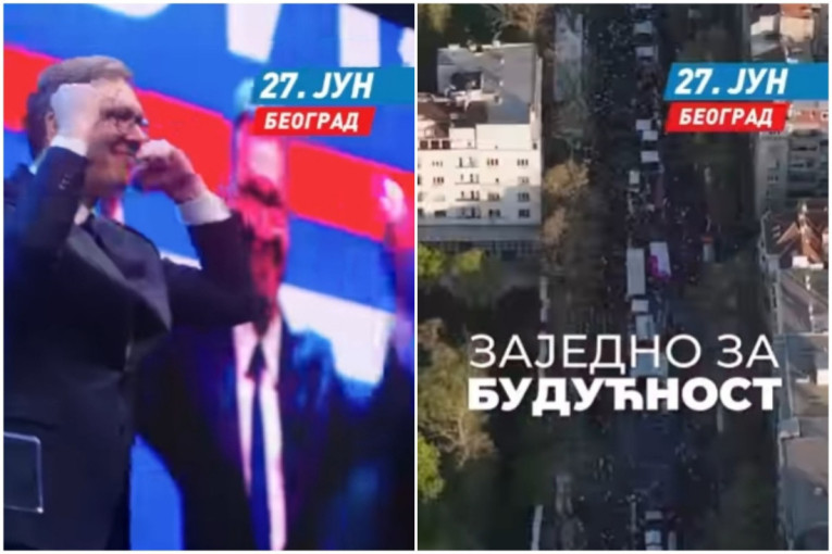 Vučić objavio novi snimak uoči sutrašnjeg skupa- Složno za Srbiju, odlučno za naše porodice, zajedno za budućnost (VIDEO)