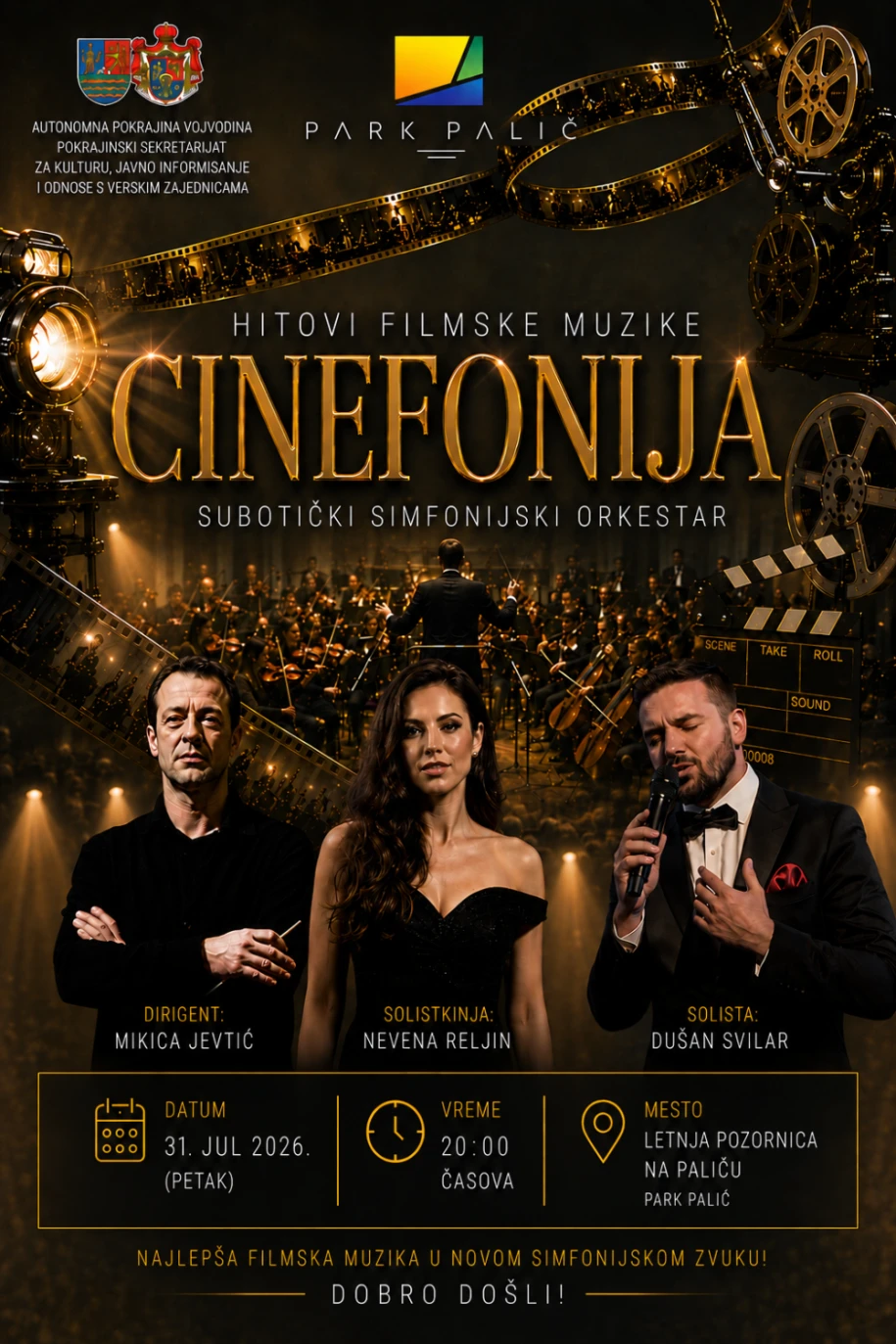 Subotica večeras u znaku muzike: od filmskih melodija na Paliću do džeza na rooftopu