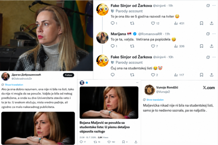 Od "moralne elite" do međusobnih optužbi: Krenula hajka na Maljevićku, studentska lista tone u haos, više niko nikome ne veruje!