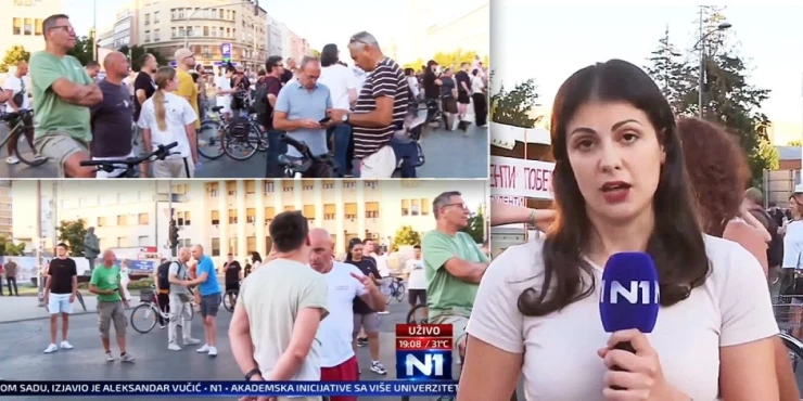 Pukli su! Reporterka N1 odsvirala kraj blokaderima - ovo morate da čujete (VIDEO)