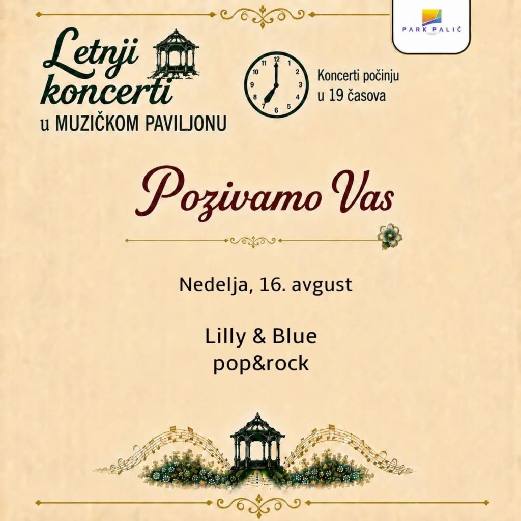 Lilly & Blue u nedelju donose pop i rok na Palić