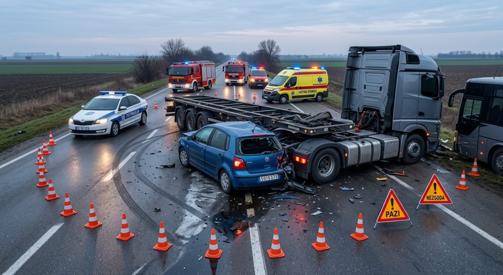 ŽENA POGINULA KOD TAVANKUTA: Preticala autobus, izgubila kontrolu i udarila u kamion