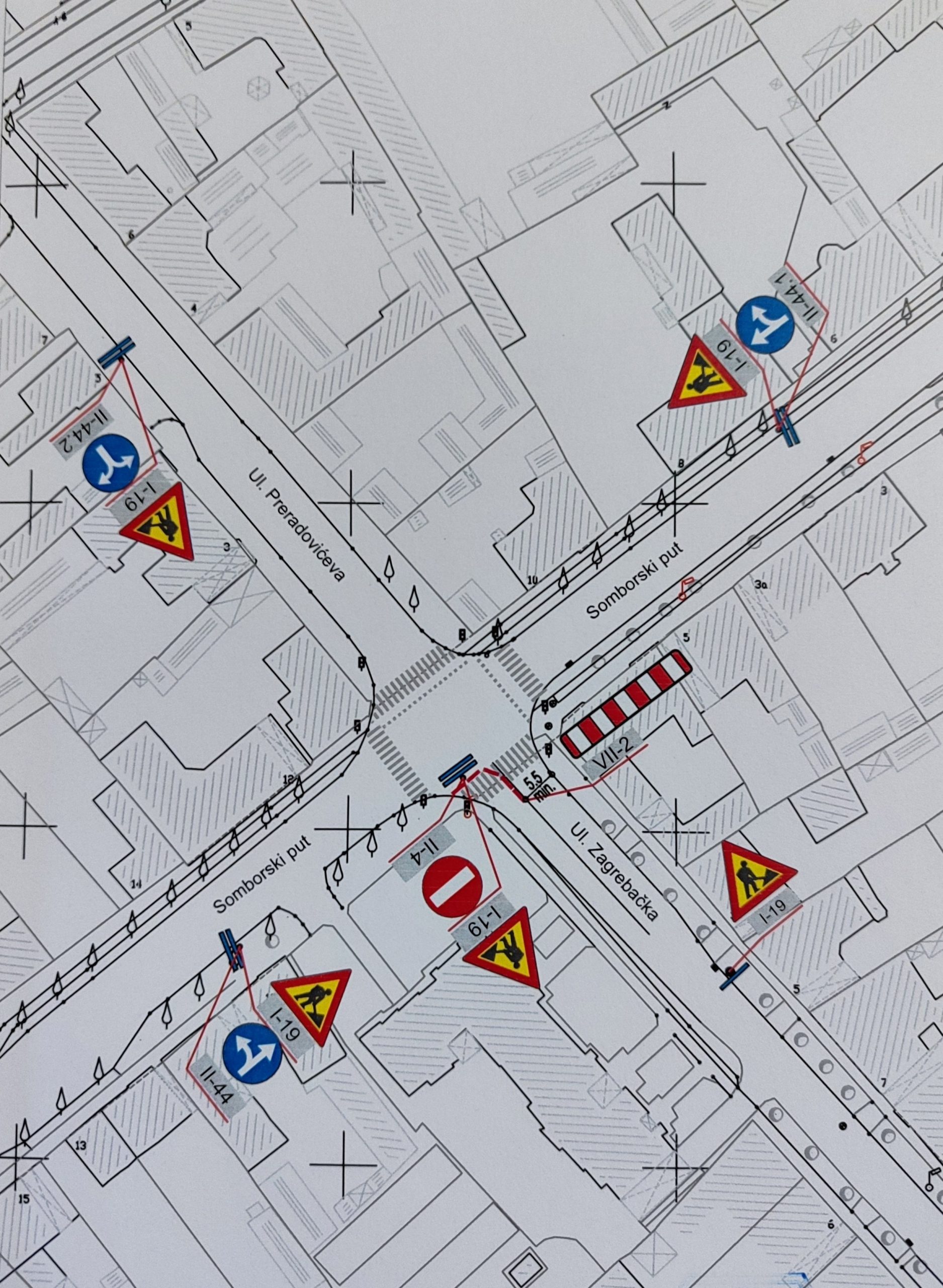 Privremena izmena režima saobraćaja na raskrsnici Somborskog puta i Zagrebačke ulice
