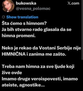 (FOTO) Ma, ovi nisu normalni! Sa blokaderske liste zahtevaju ukidanje srpske himne jer im je "previše srpska"