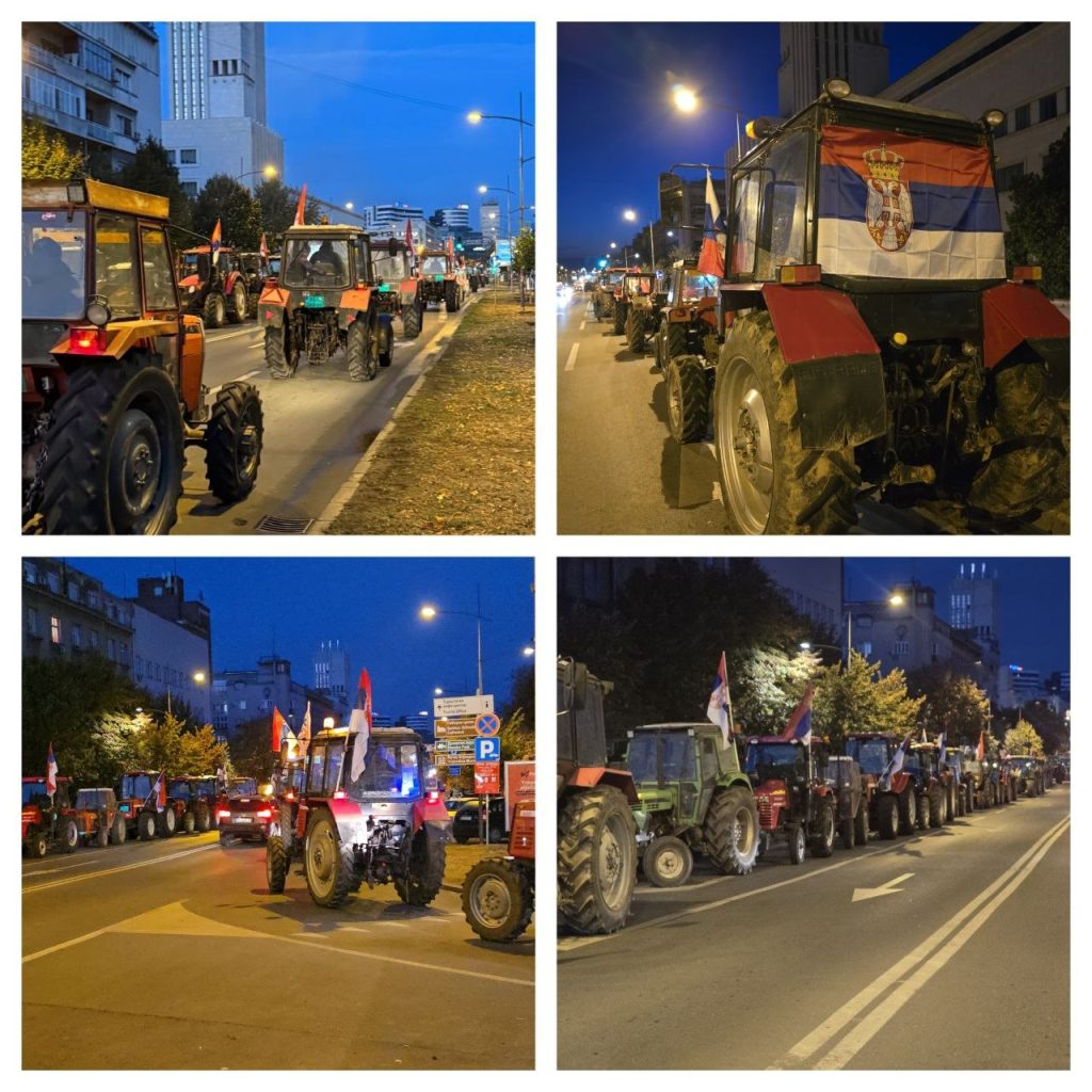 (FOTO/VIDEO) Neverovatne scene na putevima ka Novom Sadu! Reka traktora iz Temerina, Bečeja i Srbobrana krenula ka gradu na skup podrške Vučiću, prve mašine već stigle!