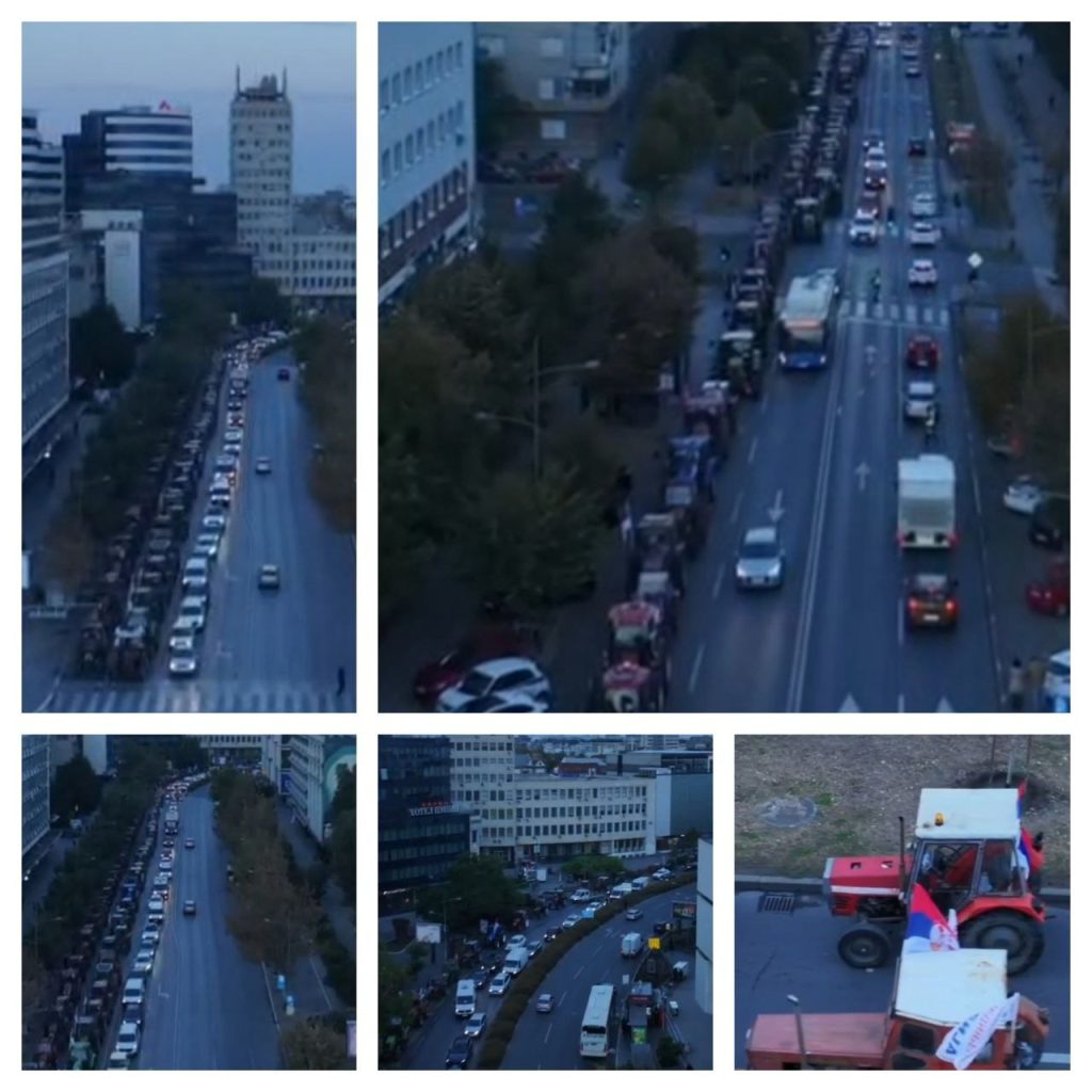 (VIDEO) SPEKTAKULARNI SNIMAK SA NEBA! POGLEDAJTE NEPREGLEDNE KOLONE TRAKTORA- Moćne mašine stižu sa svih strana na skup podrške Vučiću!