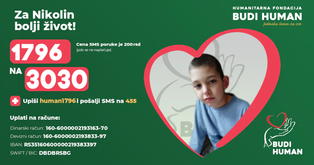 Budimo humani za Nikolu!