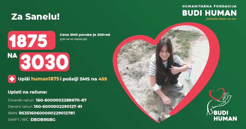 Sutra humanitarni bazar za Sanelu Sabo