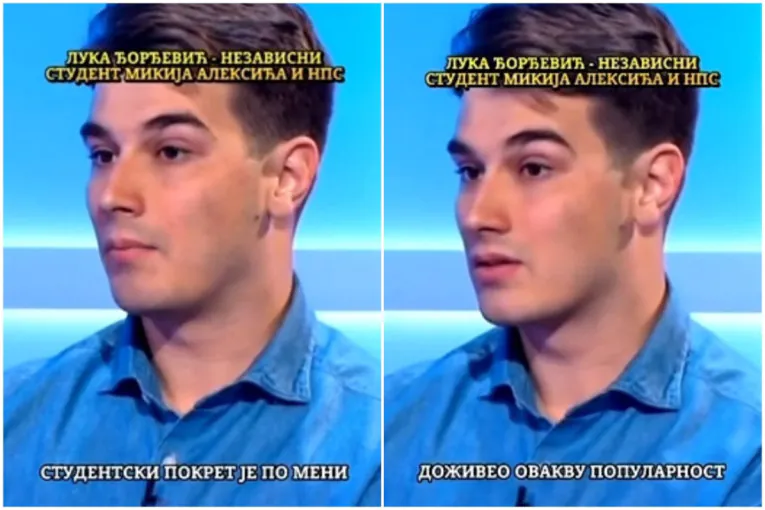 Predstavlja se kao student, a on stranački aktivista! Olja Bećković dovela "studenta" koji radi za Mikija Aleksića (VIDEO)
