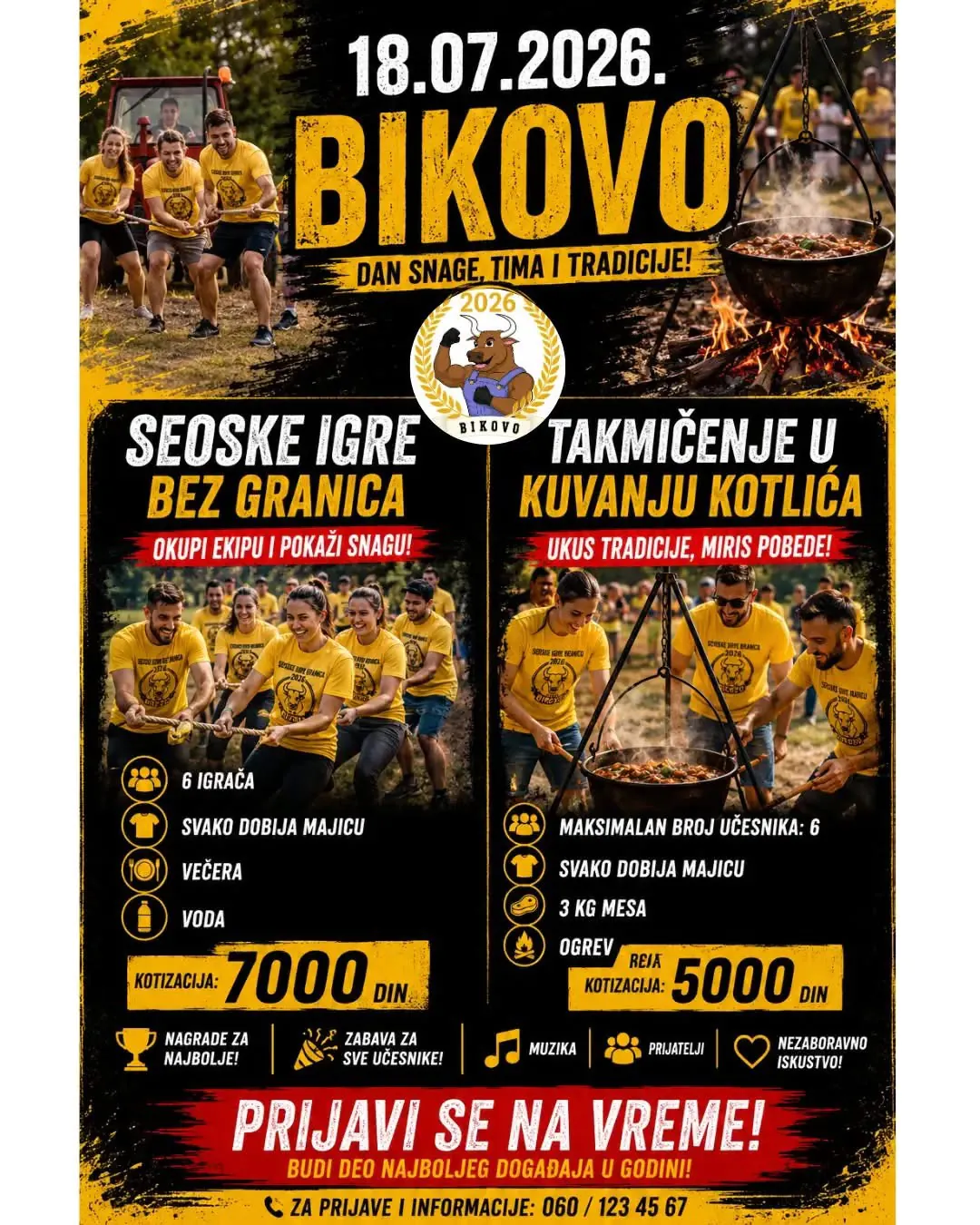 Otvorene prijave za Seoske igre u Bikovu