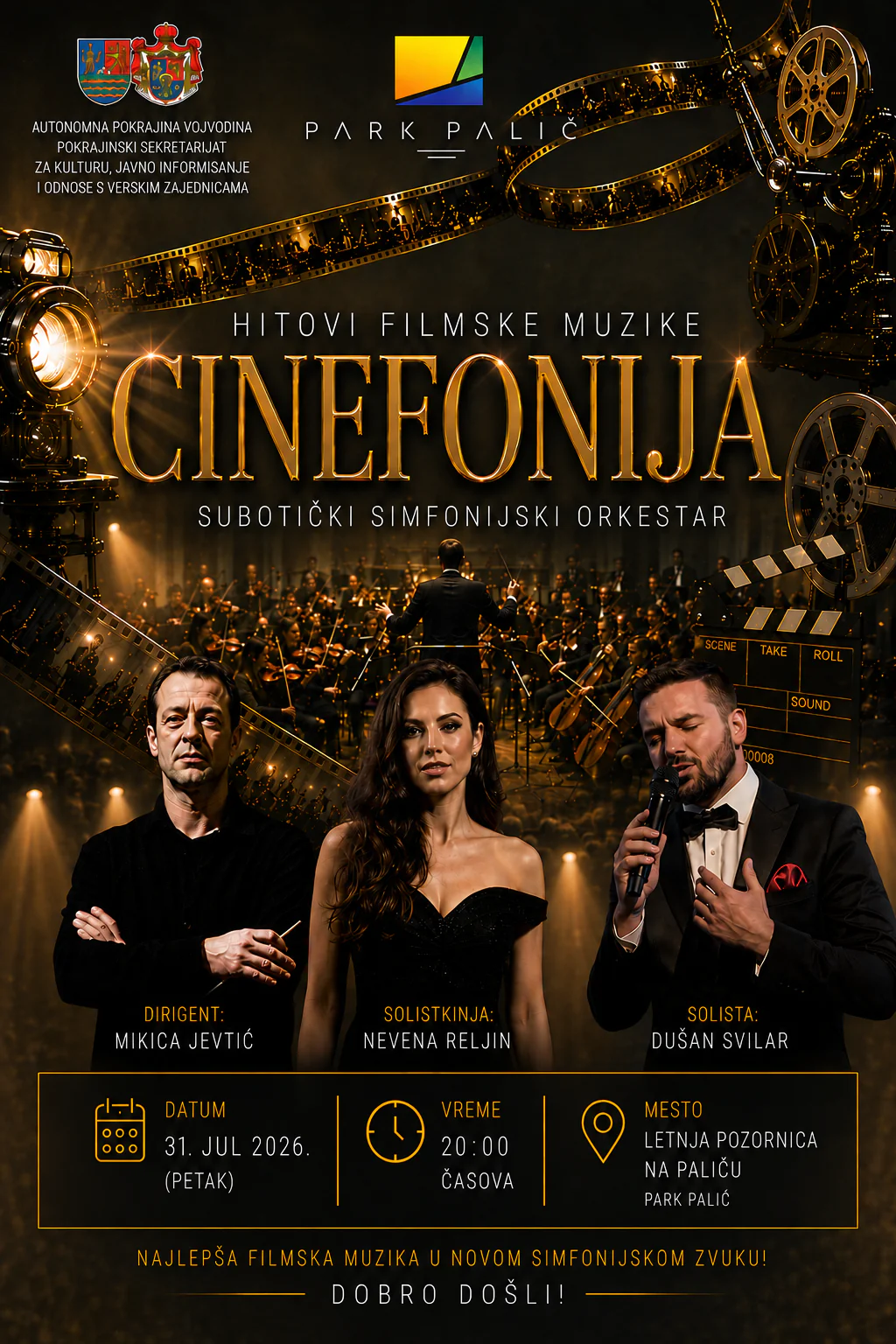 Palić dobija letnju filmsku bajku uz zvuke simfonijskog orkestra