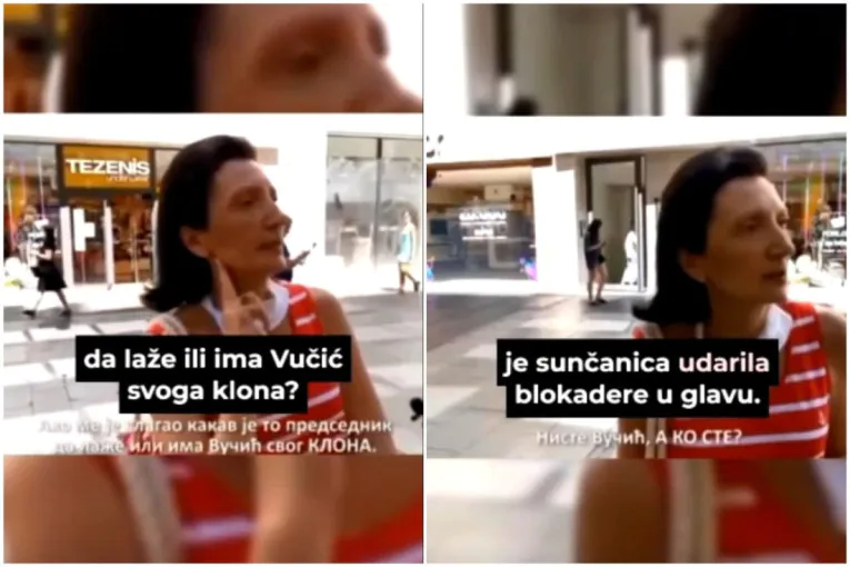 Mislila da je srela Vučića, a onda iznela bizarnu teoriju: Blokaderka sada sumnja da predsednik ima klona?! (VIDEO)