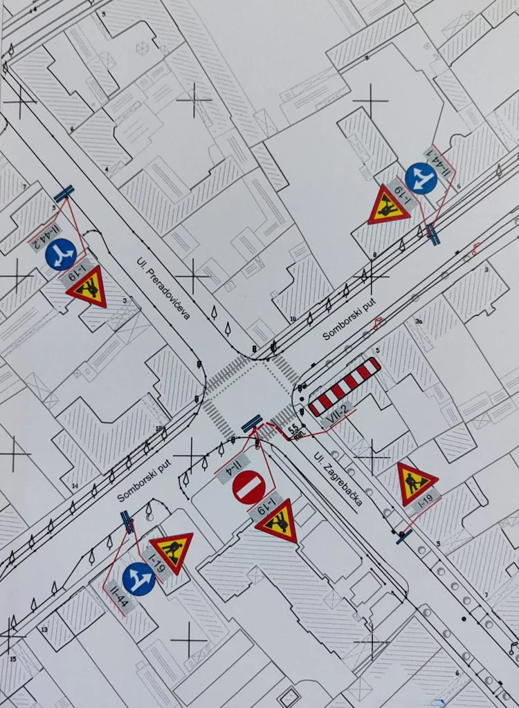 Izmenjen režim saobraćaja na raskrsnici Somborskog puta i Zagrebačke ulice