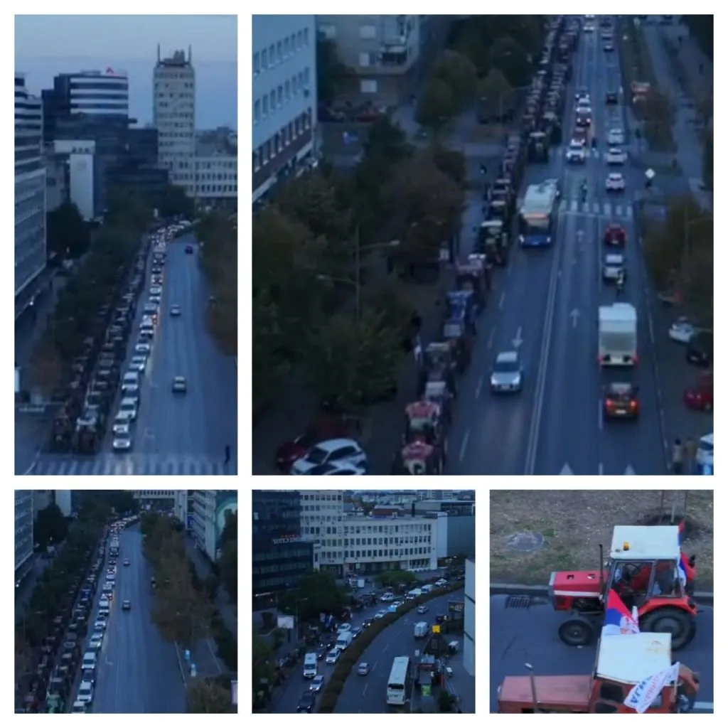 (VIDEO) SPEKTAKULARNI SNIMAK SA NEBA! POGLEDAJTE NEPREGLEDNE KOLONE TRAKTORA- Moćne mašine stižu sa svih strana na skup podrške Vučiću!